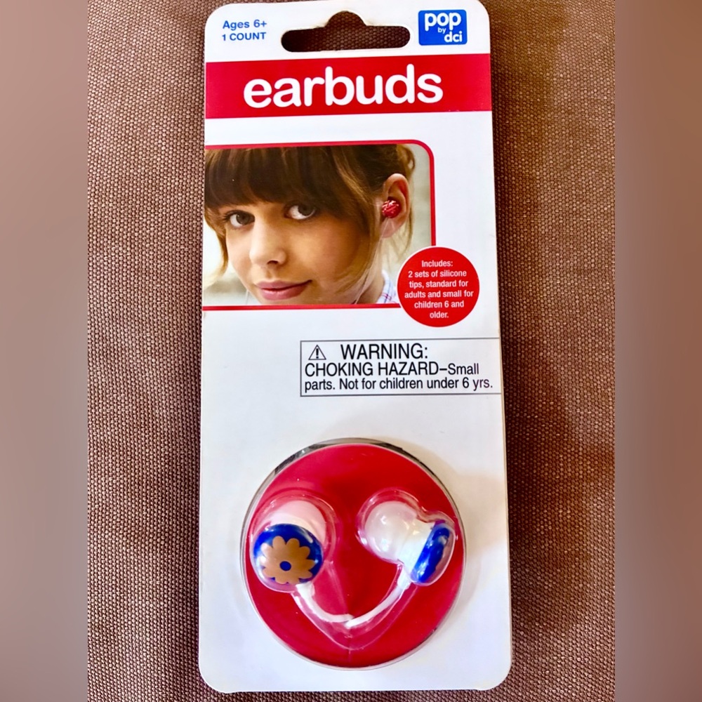 Flower Earbuds - Includes 2 Sets Of Silicone Tips -Bicycle/ Bike Earbuds